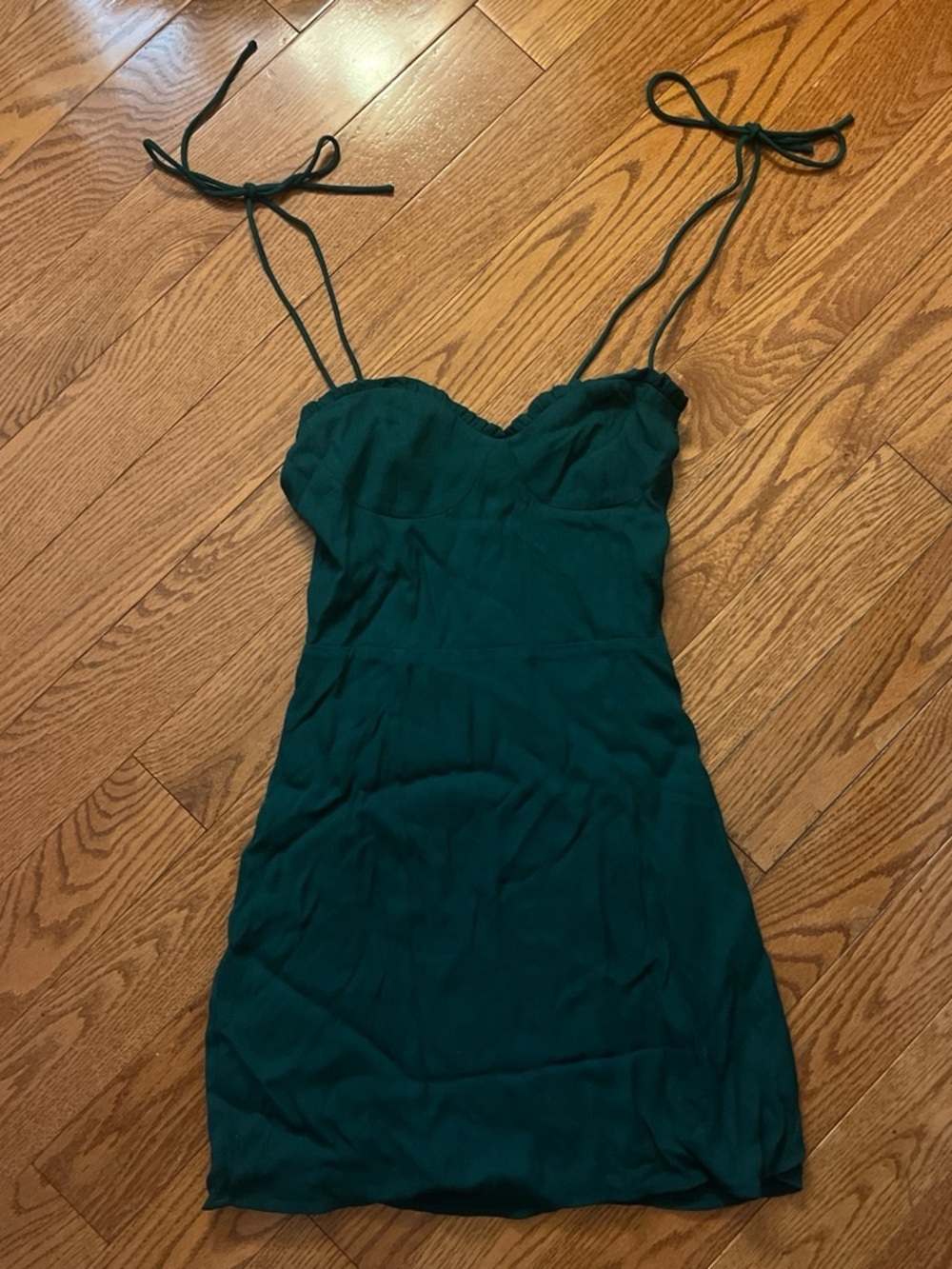 Wilfred Teal Tie-Shoulder Mini Dress
